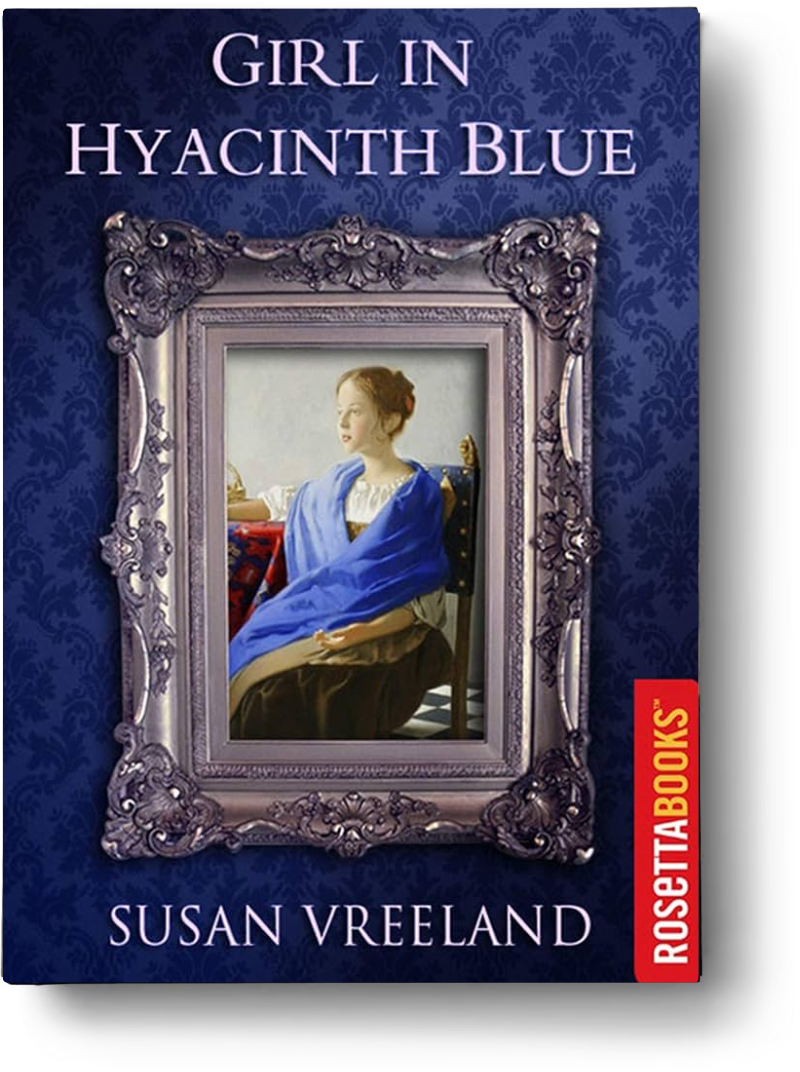 girl in hyacinth blue